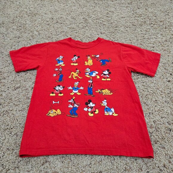 Disney Store Character T-Shirt Red Children's 7/8 - Picture 1 of 3